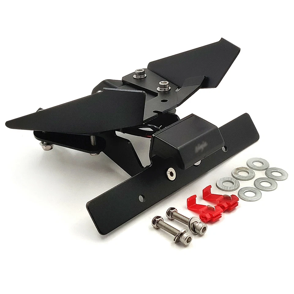 Soporte de matrícula eliminador de guardabarros negro para Kawasaki EX250R Ninja 250 08-12 Foto 2 de 4
