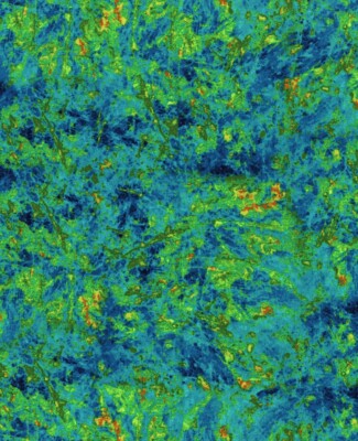 Electric Nature Fabric - Green & Blue Blender - Timeless Treasures 19''