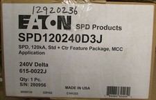EATON CUTLER HAMMER SPD120240D3J SPD 120KA Surge Protection Device 615 0022J