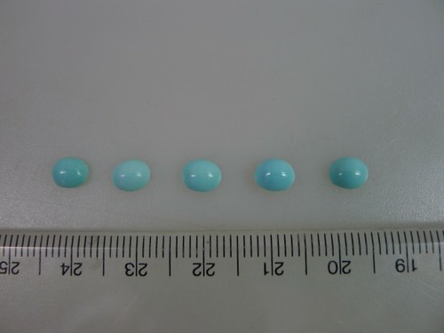 Persian Turquoise 100% Natural 5 Oval Cabochon 2.78 TCW - Picture 2 of 2