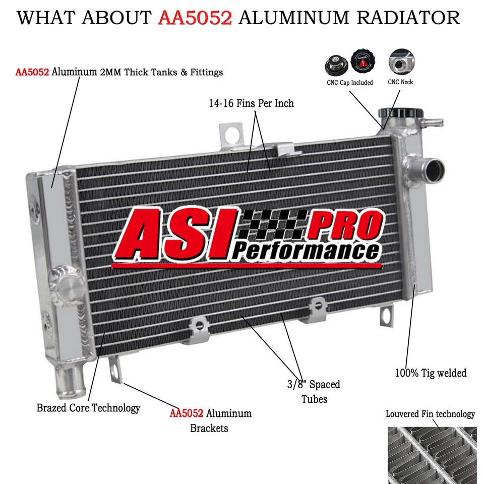 Aluminium Radiateur Pour Honda CB600F Hornet 1998-2006 1999 2000 2001 2003 - Photo 1/4