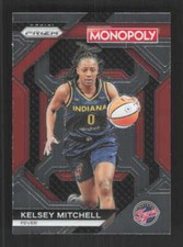 Kelsey Mitchell 2024 Prizm WNBA Monopoly Indiana Fever #WNBA28