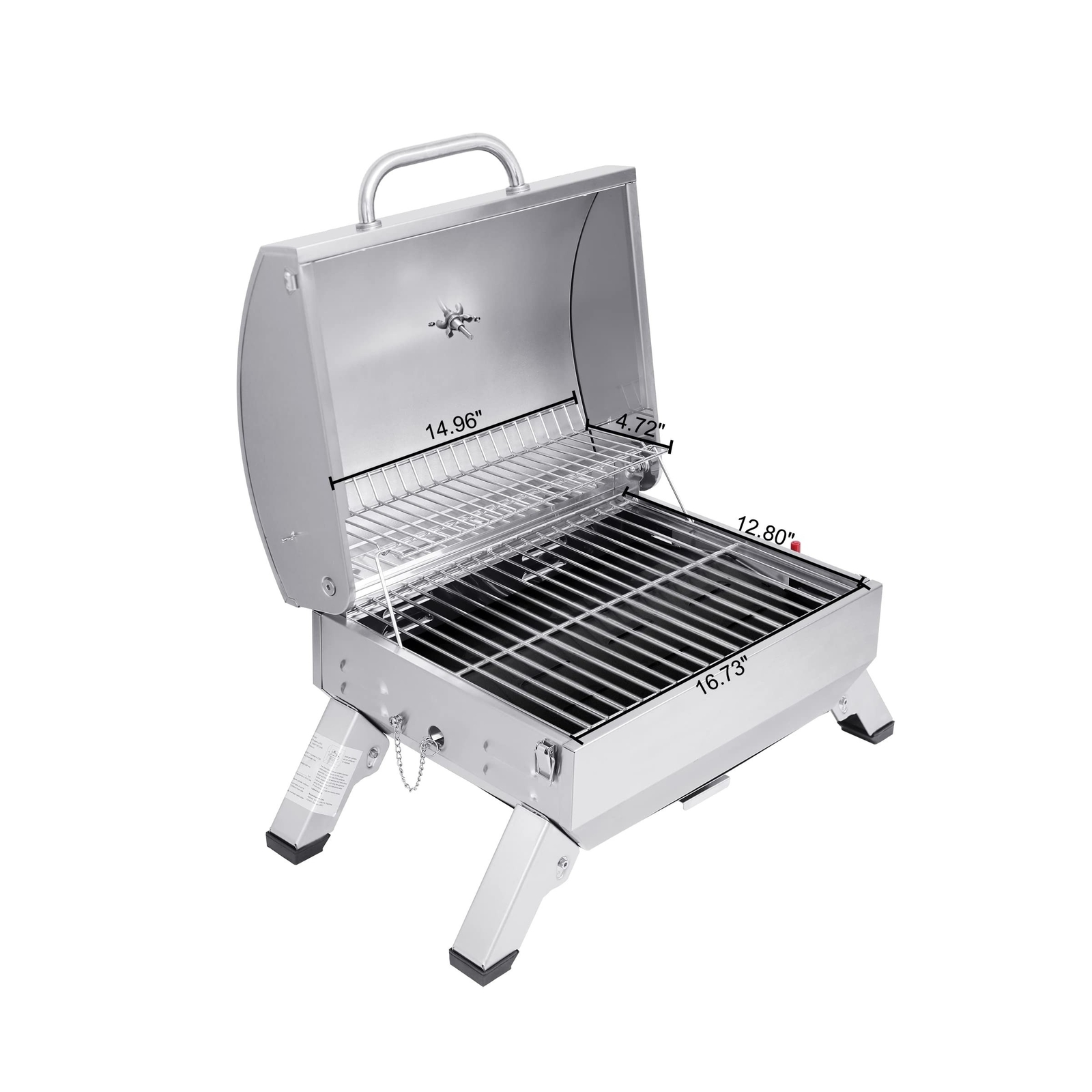 Royal Gourmet GT1001 Stainless Steel Portable Grill, 10000 BTU BBQ ... Fast Ship