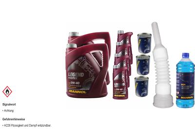 12L MANNOL Motoröl SAE 0W-40 LEGEND+ESTER inkl. Additiv Auslaufschlauch