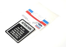 83925521 Towing Warning Decal Fits Ford "10 & TW Series & 3 Cylinder"