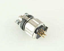 5-Pin Male Miniature Hexagonal Panel Connector Plug Sleeve Hood 126-217