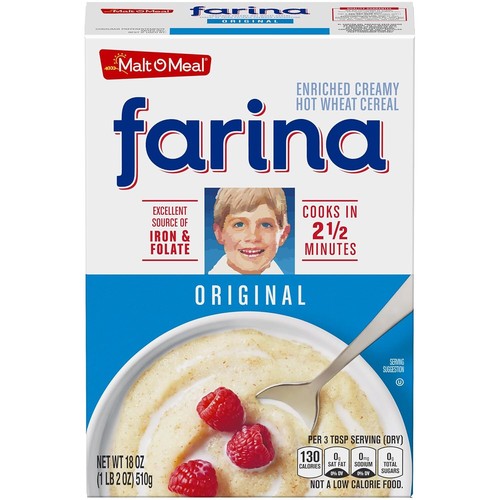 Malt-O-Meal Farina® Original Farina Breakfast Cereal Quick Cooking 18 Ounce –...