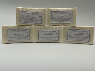 5 Bars of Gilchrist & Soames Skincare Bar Savon 2.5 oz, London Rectangle Saddle