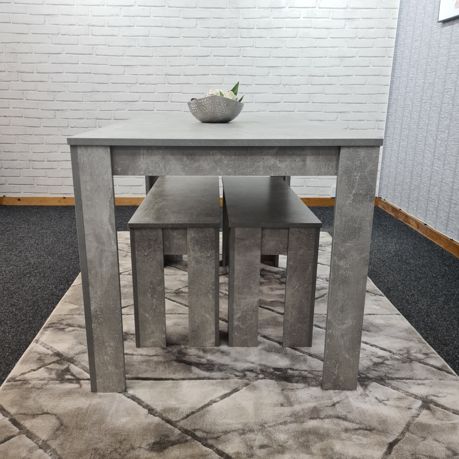 Grey Dining Table And 4 Chairs Dining Room Wood kitchen table and