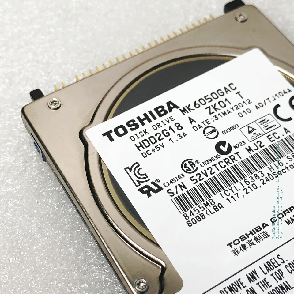 MK6050GAC 60GB built-in 2.5" Toshiba automotive temperature control hard drive - Image 2 of 4