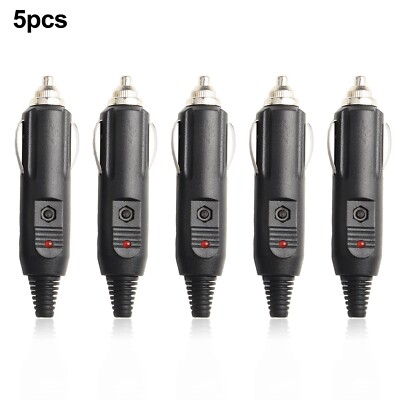 5pcs 12V 24V Zigarettenanzünder Stecker Sicherungen 5A Mit Led Anzeige Stecker