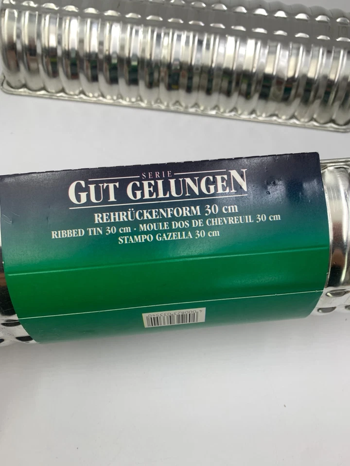 LOT OF 2 Gut Gelungen Ribbed Tin Zenker GmbH Co Weissblech Quality Bread Baking - Image 4 of 4