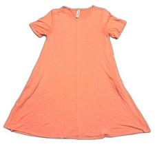 Zenana Premium orange short sleeve dress size large