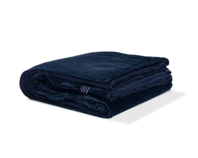 Z by Gravity Dual-Sided Weighted Blanket (Single - 48'' x 72'' - 15lbs) in Navy
