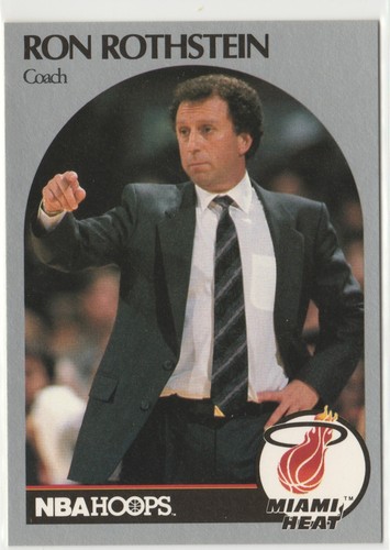 1990-91 Hoops Ron Rothstein #318 Coach Miami Heat