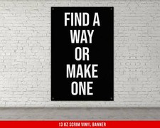 Motivational Quote Wall Art - Large Home Gym Decor