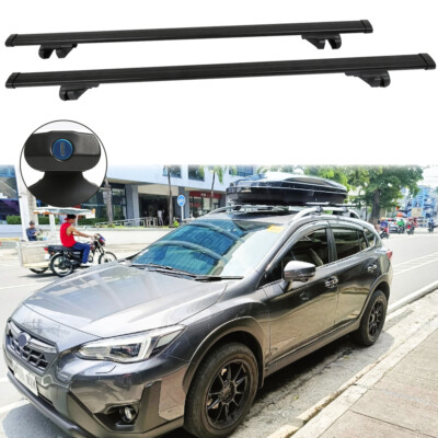 53'' Rooftop Rack Cross Bars Luggage Cargo Carriers Black For Subaru XV 2013-2022