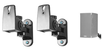 Pair Hidden Wall Swivel Brackets For Polk Audio RTI A3 Bookshelf Speakers