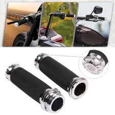 Electronic Throttle 1" Handle Bar Hand Grips For Harley Street Glide FLHX FLHT