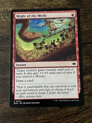 Might of the Meek 0144 Bloomburrow BLB MTG Magic The Gathering S2986* | eBay