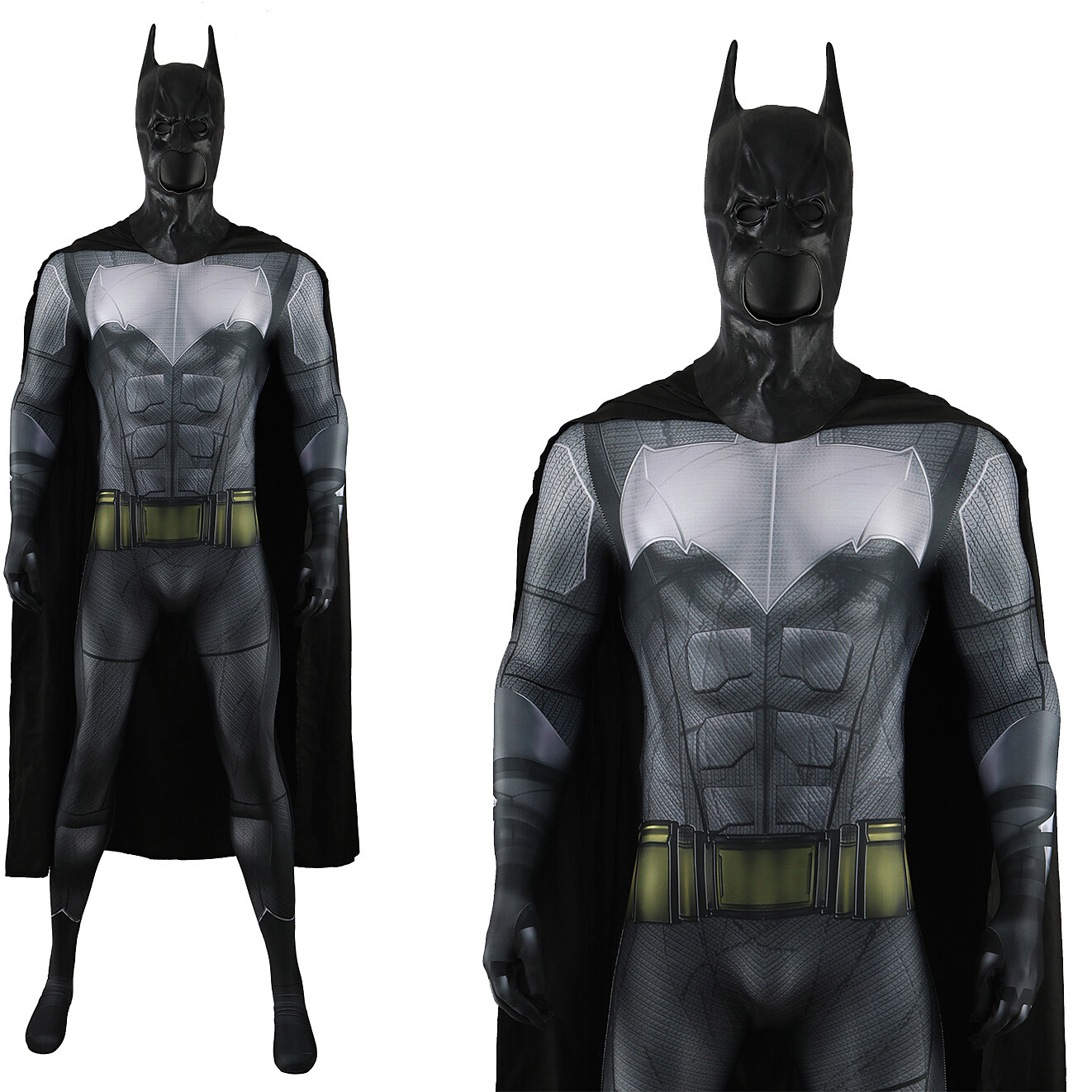 Batman Jumpsuit The Flash Wayne Cosplay Costume Superhero Suit Halloween Party-image