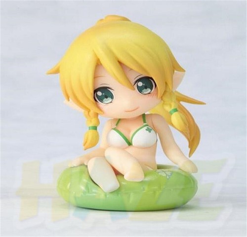 4pcs/set Sword Art Online Asuna Titania Swimsuit Q Ver. Figur Spielzeug Anime - Picture 2 of 5