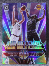 Anthony Davis 2021-22 Donruss Optic Air Defense Purple Prizm #2 Lakers