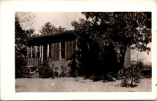 Real Photo Postcard - House with Trees - AZO Card c1926-1940s