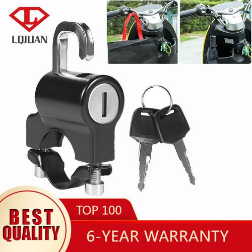 Motorcycle Helmet Lock Anti-Theft Fixed Multi-Function Handlebar Helmet Lock UK