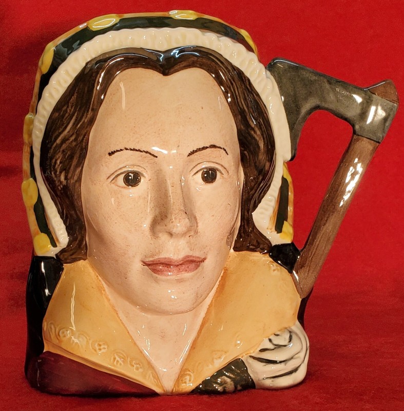 Royal Doulton Character Toby Jug Catherine Howard D6845 COPR 1977, LARGE. EXC