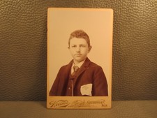 Victorian Antique Cabinet Card Photo of Young Boy, Child, Kid