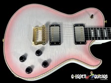 2023 Knaggs Kenai T Flame Top  Ebony Board Block Inlays ~ Trans White Pink Burst