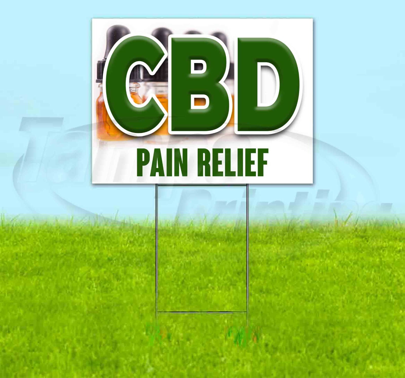 CBD PAIN RELIEF 18×24 Yard Sign Corrugated Plastic Bandit Lawn USA CBD PAIN RELIEF 18×24 Yard Sign Corrugated Plastic Bandit Lawn USA