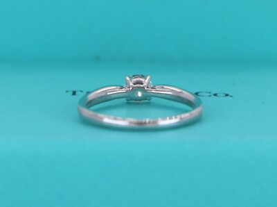 $4300 Tiffany & Co Platinum Harmony 0.31ct G VS1 Round