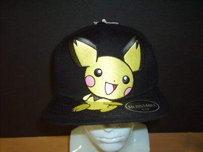 RARE NINTENDO POKEMON PICHU / PIKACHU SNAPBACK HAT 2018 BRAND NEW ''NWT''