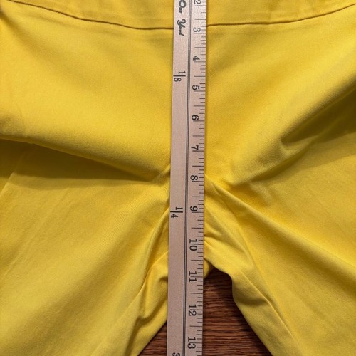 Estelle and Finn Ankle Pants, Double Slit,Sunflower Yellow,Stretchy Womens sz 4 - Picture 10 of 14