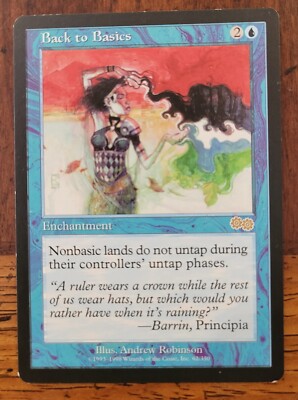 Back to Basics x1 MTG Urza's Saga Magic Light Play LP English