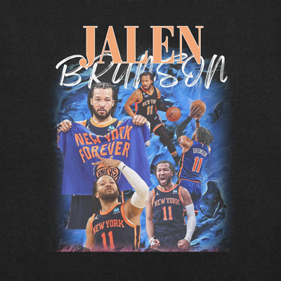 Jalen Brunson New York Knicks NYK Basketball Bootleg Rap T-Shirt