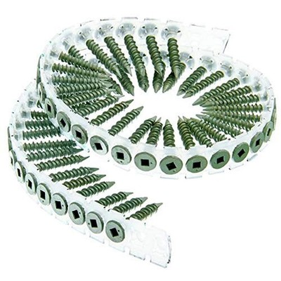 Senco 08T200W DuraSpin #8 x 2-inch, Cement Board Collated Screw, 1,000 Ct.