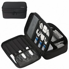 Travel Tech Organizer Pouch Cable Charger Bag Electronics Water-Resistant
