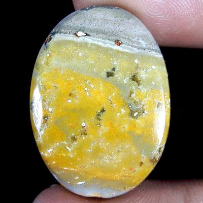 26.35Cts100%Natural Bumble Bee Jasper Oval Cabochon Loose Gemstone