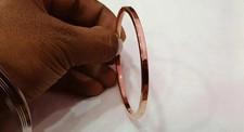 100 Heavy Copper Round Bangle Pure Copper Bracelet Thick Copper For Him  Her