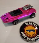 1970 Hot Wheels Redline - Peeping Bomb - Pink - 100% Orginal- One owner + Button