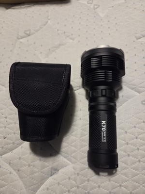 Acebeam K70 LED Flashlight 2600 Lumens Black Waterproof Aluminum