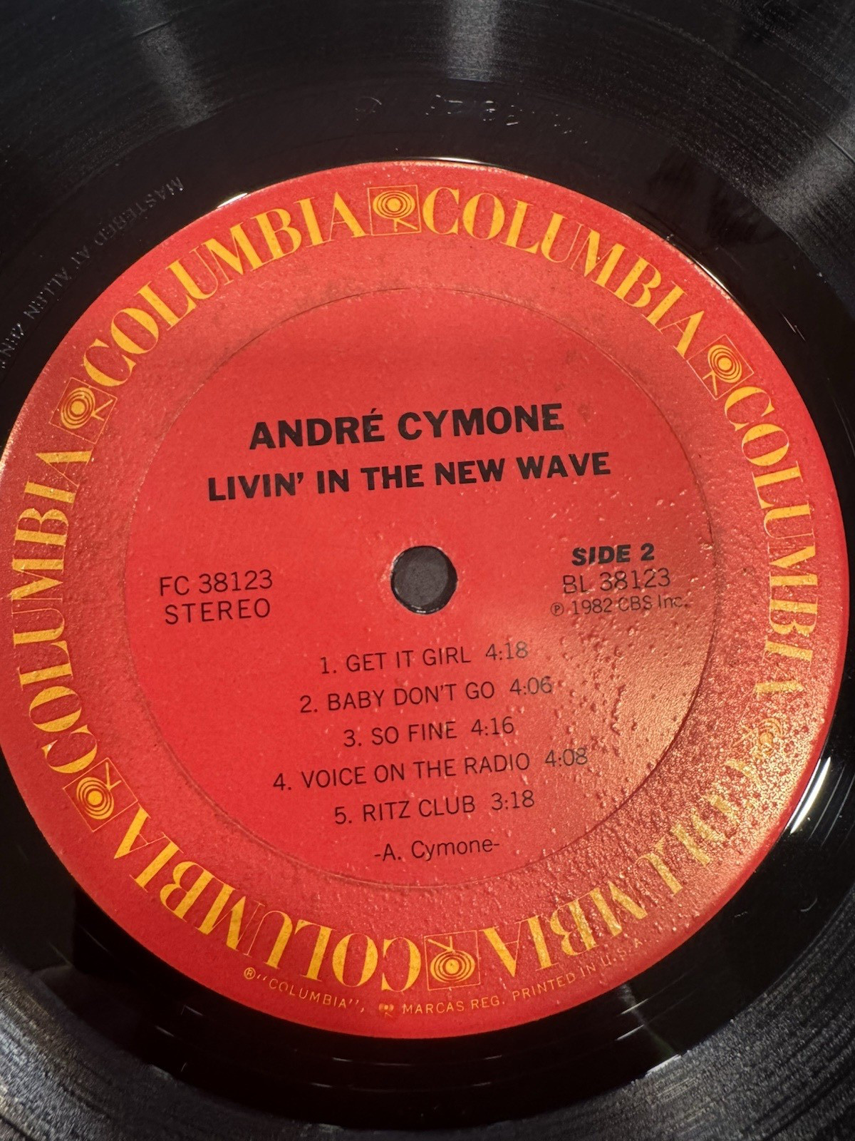 Andre Cymone Vinyl LP Livin In The Hew Wave Columbia 1982 thumbnail 16