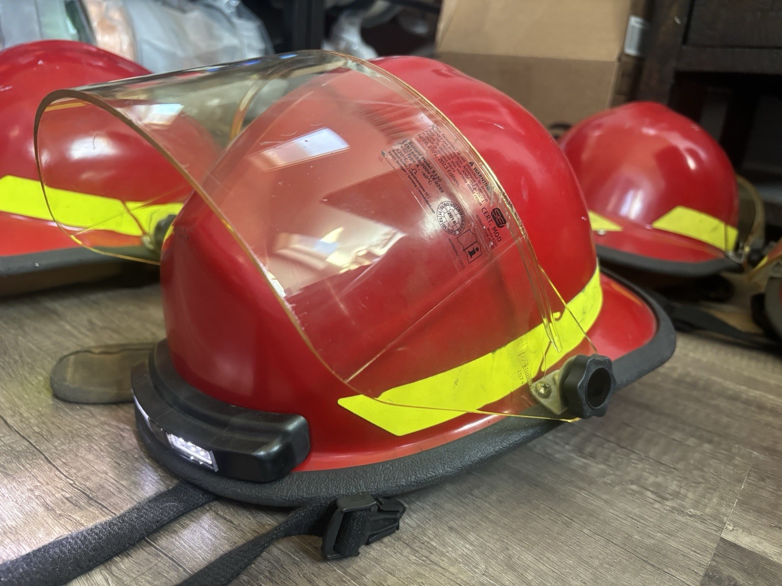 BULLARD FXRED  Fire Rescue Helmet W/ Bullard Tracklight LED