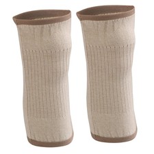 Knee Warmer Cashmere Light Tan 1 Pair for Exercise and Walking