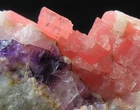 sweet Rhodochrosite&Fluorite&Pyrite specimen