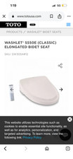 TOTO S550e Washlet Elongated Bidet Toilet Seat SW4734AT40 01 EWater Auto White
