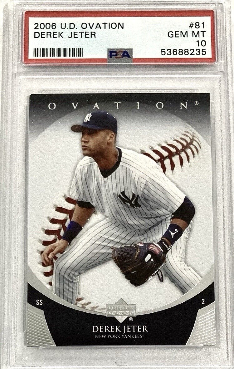 2006 Upper Deck Ovation #81 Derek Jeter PSA 10 Gem Mint